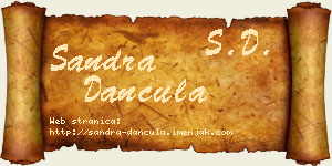 Sandra Dančula vizit kartica